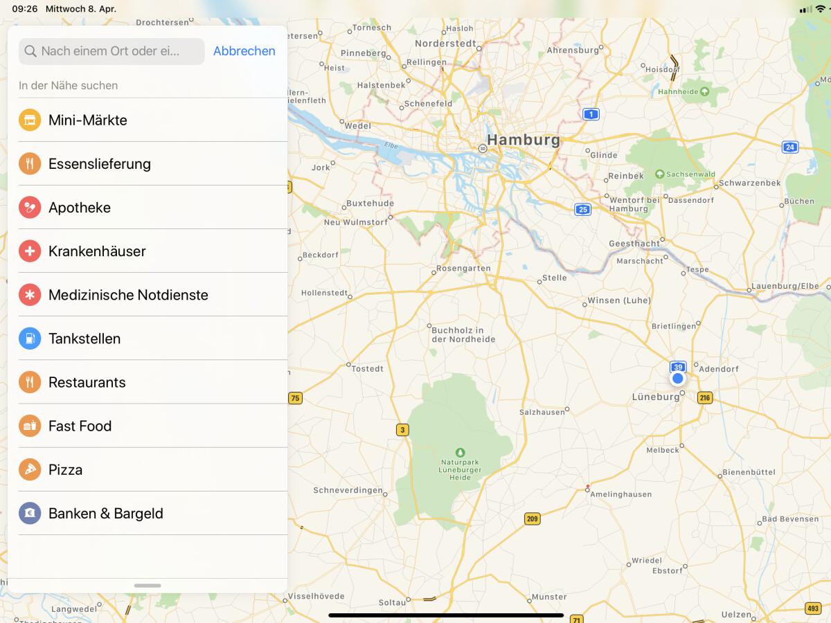 Apple: aplikacja Mapy skupia się na usługach dostawczych i placówkach medycznych